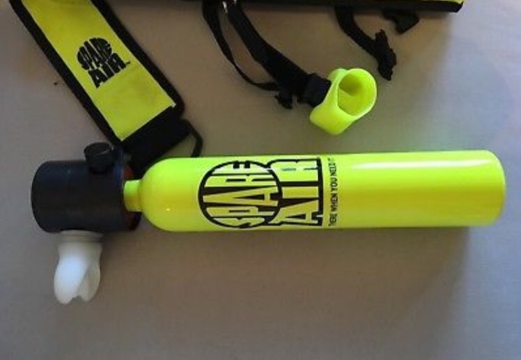 SPARE AIR Model 300YEL (3 Cubic Feet) Emergency Back-Up Scuba Diving Air Tank