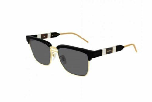 Pre-owned Gucci Gg 0603s 001 Black/gray Sunglasses