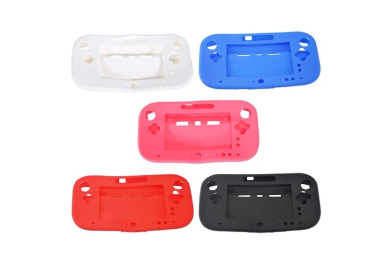 Silicone Rubber Protective Skin Case For Wii-U gamepad Cover