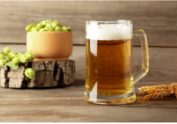 Set Of 4 Beer Mugs Beer Glasses Heavy Durable Beer Mug with Handles 16 oz