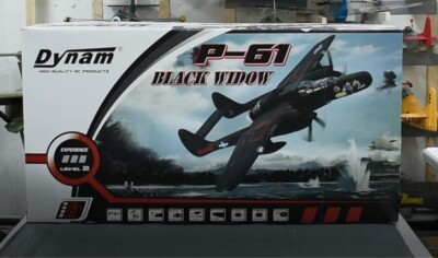 DYNAM P61 Black Widow 1500mm wingspan RC Airplane- Black