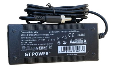 Threaded Connector AC Adapter with Celestron Power Supply 12V 5 Amps 18780 fo...