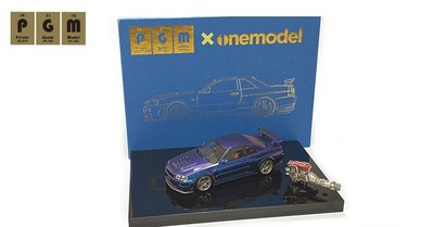 PGM PGM-430102-2 1/43 Nismo R34 GT-R Z-tune Metallic Purple Luxury Package ver. 