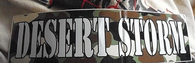 Lot of 2 Desert Storm Support Our Troops Operation Desert Storm Bumper Stickers