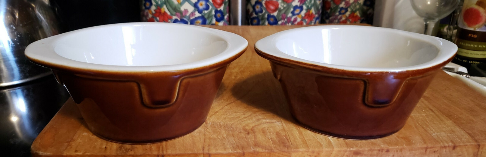 2 Hall Hi-TECH USA 2929 Small Individual Cassrole Bakers Bowls 1981