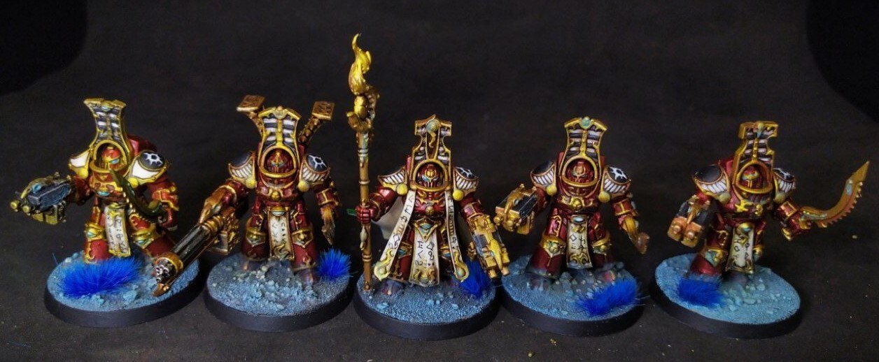 ゲームキャラクター WARHAMMER 40k Scarab Terminators 5 THOUSAND SONS 5 Scarab Occult Terminators #1 WELL PAINTED