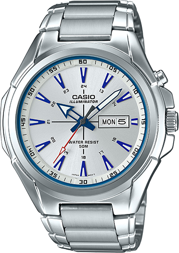 casio blue illuminator watch