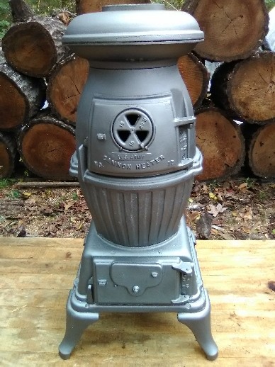 U. S. Army Cannon heater  wood  stove