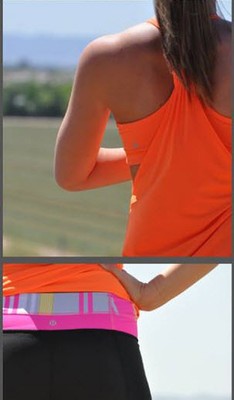 Lululemon No Limits Tank size 10 Pizzaz NWT Orange Yoga Gym No Limit Top NEW