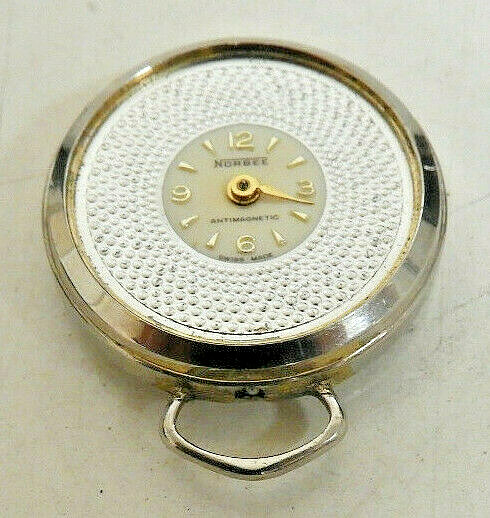 Vintage NORBEE Antimagnetic Swiss Made Pocket Watch FOR PARTS ONLY!