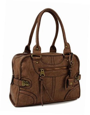 Leather Bag Vintage Women Handbag Shoulder Messenger Purse Satchel Tote Pu Brown