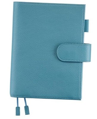 B6 Leather Planner Cover for Stalogy, Midori, Leuchtturm1917, and Dark Blue