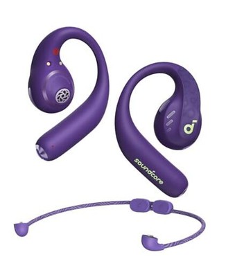 Soundcore AeroFit Pro Open-Ear Headphones, Ultra Comfort, Electric Purple