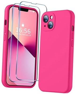 BossKiss Compatible with iPhone 13 Case, Premium Silicone Upgraded Hot Pink