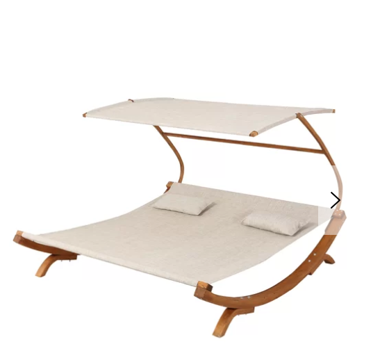 Lounge Double Teak Chaise Lounge with Cushion by Mistana Great Addition 4Pati