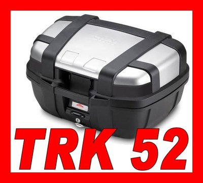 GIVI BAULETTO VALIGIA TREKKER TRK52  TRK 52N TRK52N  ALLUMINIO BAULE 52 Litri