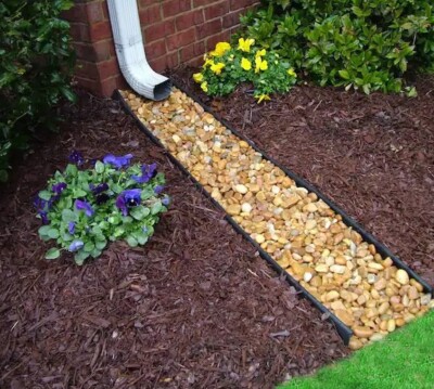 Gutter Splash Block Downspout Rain Diverter 38'' Water Channel Guard, Divert