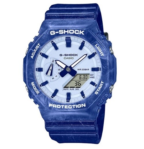 Pre-owned Casio G-shock Men Wrist Watch Ga-2100bwp-2adr
