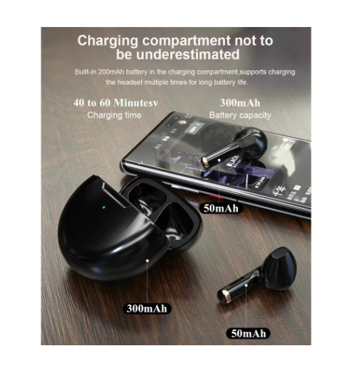 Stereo Wireless Headphones In-ear Pro 6 Headset