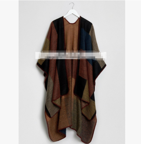 Gothic Stylish Men Tassels Cape Slit Coat Punk Cloak Outwear BOHO Style Scarf E7