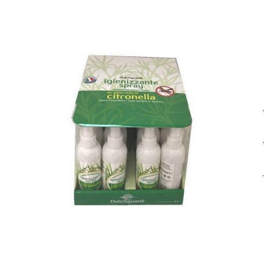 Set 12 Flaconcini Igienizzante Spray Al Profumo Di Citronella Anti Zanzare dfh