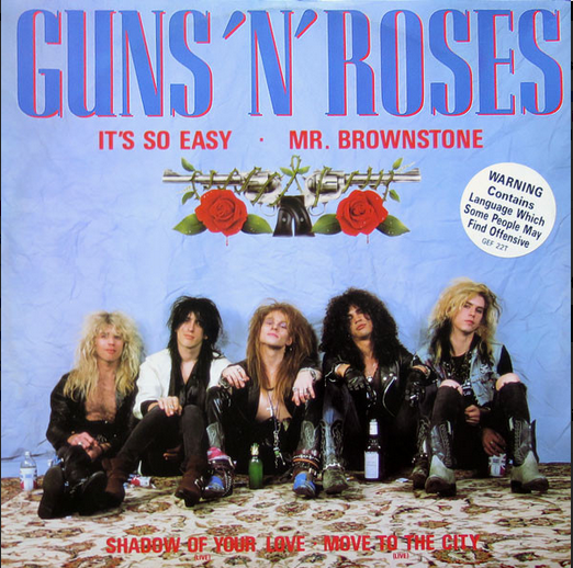 GUNS'N'ROSES 「It's So Easy」　 LPレコード Guns 'N' Roses – It's So Easy · Mr. Brownstone (1987) Geffen