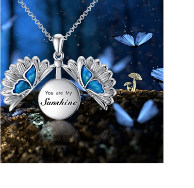 Butterfly hotsell ashes pendant