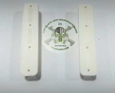 2 Pack Rifle  M-Lok Vertical Wall Mount -ABS -HEAVY DUTY - HOLDS 50 LB- white