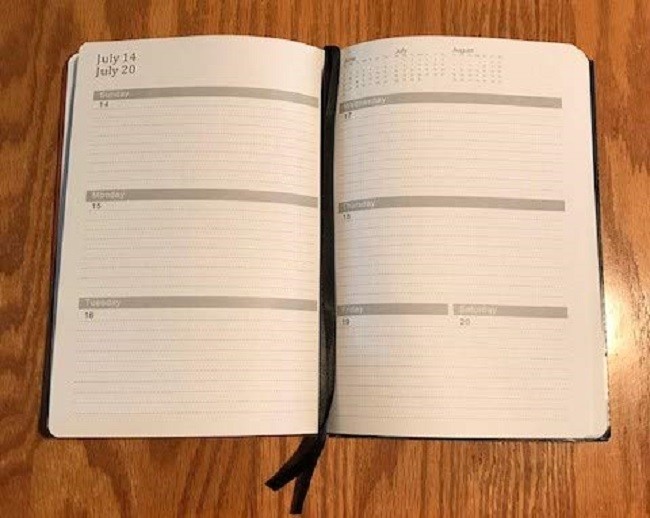 2019 Weekly-Monthly Planner with Pen Holder 5.75