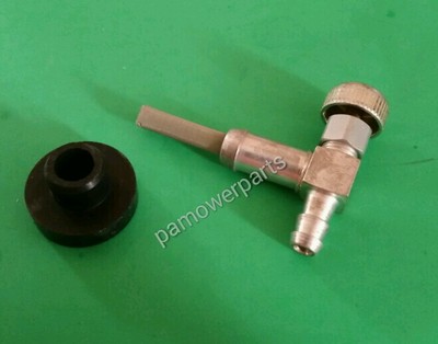 FUEL SHUT OFF VALVE 1/4'' NIPPLE metal with grommet fits Wheelhorse MTD Coleman