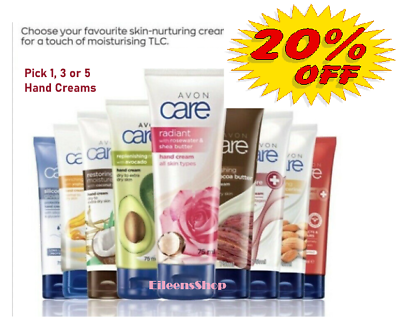 Avon Care Hand Cream 75ml Pick 1 3 5 Pick Qty Free Gift