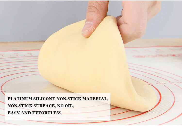 40x60cm Silicone Baking dough Mat Pastry Mat Extra with Measurements Non Stick