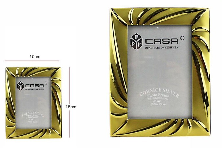 Cornice PortaFoto Porta Foto Fotografia 10x15cm Dorata dfh