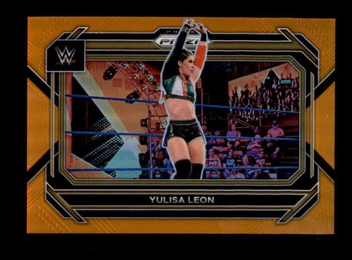 YULISA LEON 2023 PANINI PRIZM WWE #73 ORANGE PRIZMS PARALLEL #61
