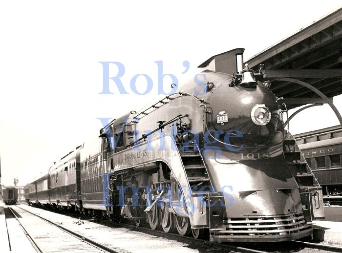  Frisco Fire Fly Art Deco Streamline Steam Train Consist 1018 St.L&SF Railroad  