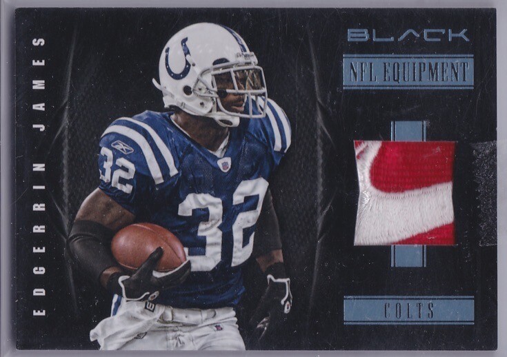 Prime Nike Swoosh 1/1 Logo Patch #50 Edgerrin James #'d 1/2