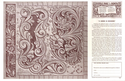 Leather Craft Doodle Pattern     A Lesson in Designing