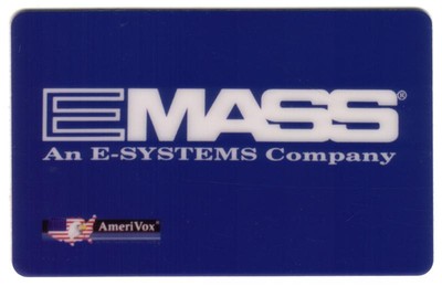 EMASS An E-Systems Company (Modular Automated Storage) PROOF Phone Card