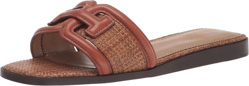 Pre-owned Sam Edelman Womens Irina Slide Sandal In Rich Cognac/cuoio