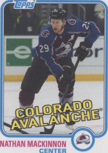 2020-21 Topps NHL Stickers - Nathan MacKinnon #586
