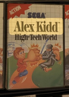 Alex Kidd High-Tech World (Sega Master System) Tested W/ Case No Manual