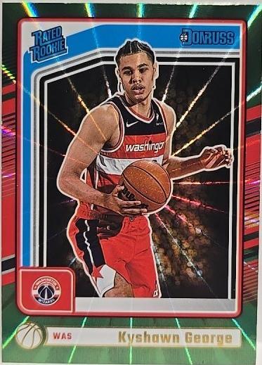 2024-25 Panini Donruss - Rated Rookie Kyshawn George #225 Holo Red ...