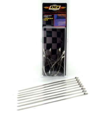 Design Engineering 10201 Stainless-Steel Locking Ties - 8'' 9-Pack