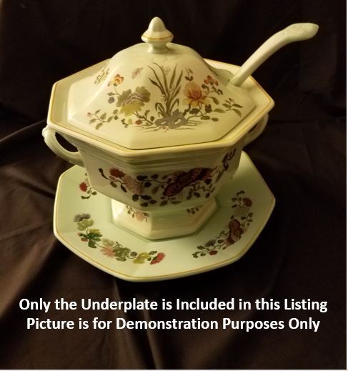 Vintage Adams England Calyx Ware Ming Jade 12 inch Underplate for Soup Tureen