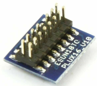 ESU 51996 ~ New 2025 ~ 18 Pin Next18 DCC Socket To PLuX16 Plug Adapter