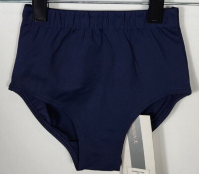 Danskin Team Girls Size Small (4-6) Navy Heavyweight Trunks NWT