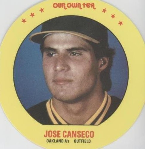 1987 Our Own Tea Discs - Jose Canseco #17