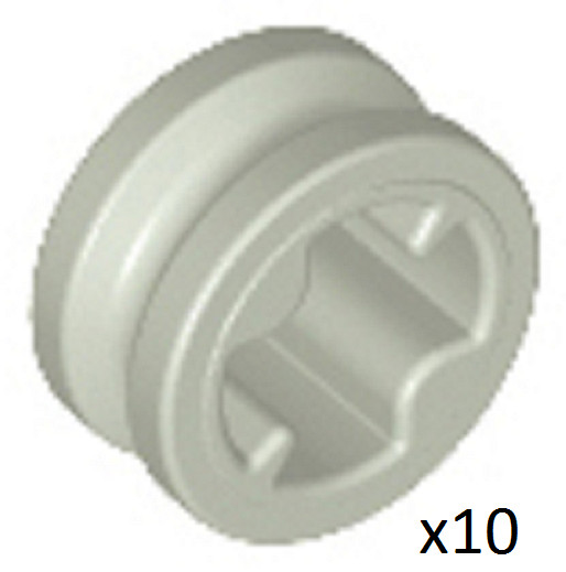 Lego 32123 Light Gray Technic Bush 12 Smooth 4265c Parts X10