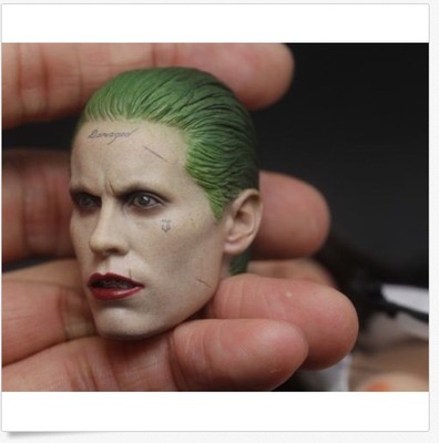 Thefarmerandthebelle Net Custom Jared Leto Joker 1 6 Head Sculpt For Hot Toys Arkham Asylum Suicide Squad Tv Action Figures Action Figures