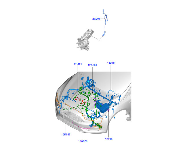 2018 Ford Focus Wire Parking Distance Aid Sensor Wire